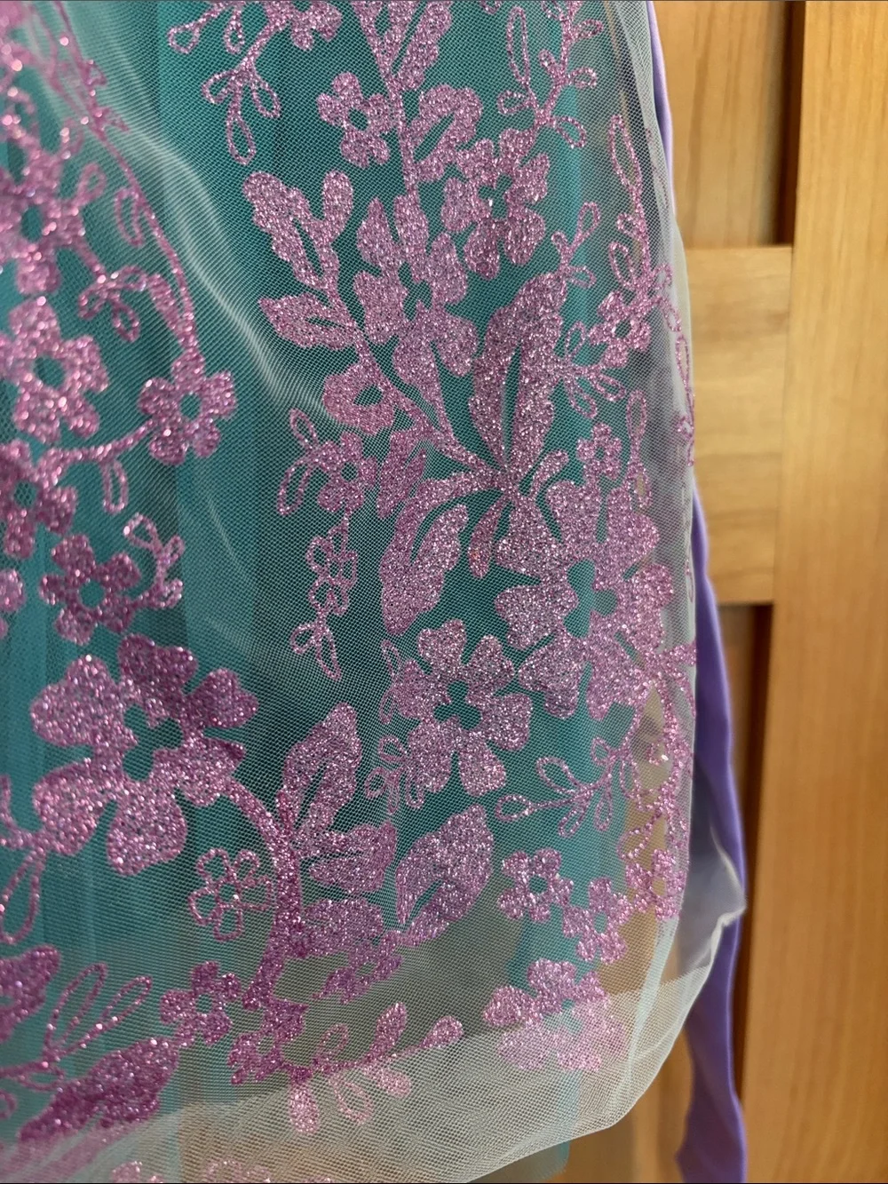 Lavender & Teal Mermaid Shell Costume Dress for Kids 3T